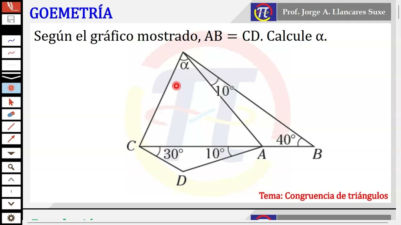 Problema de congruencia de triángulo