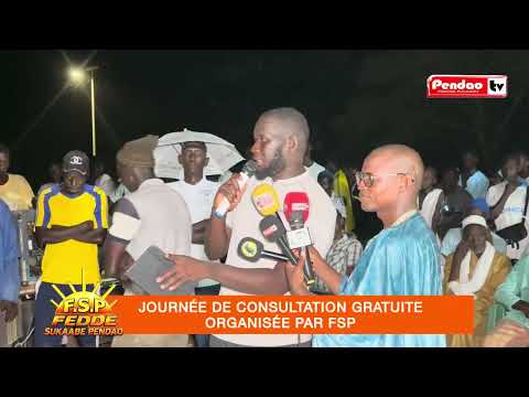 Cérémonie officielle journée consultation gratuite organisée par Fedde Sukaabe Pendao 6 septembre