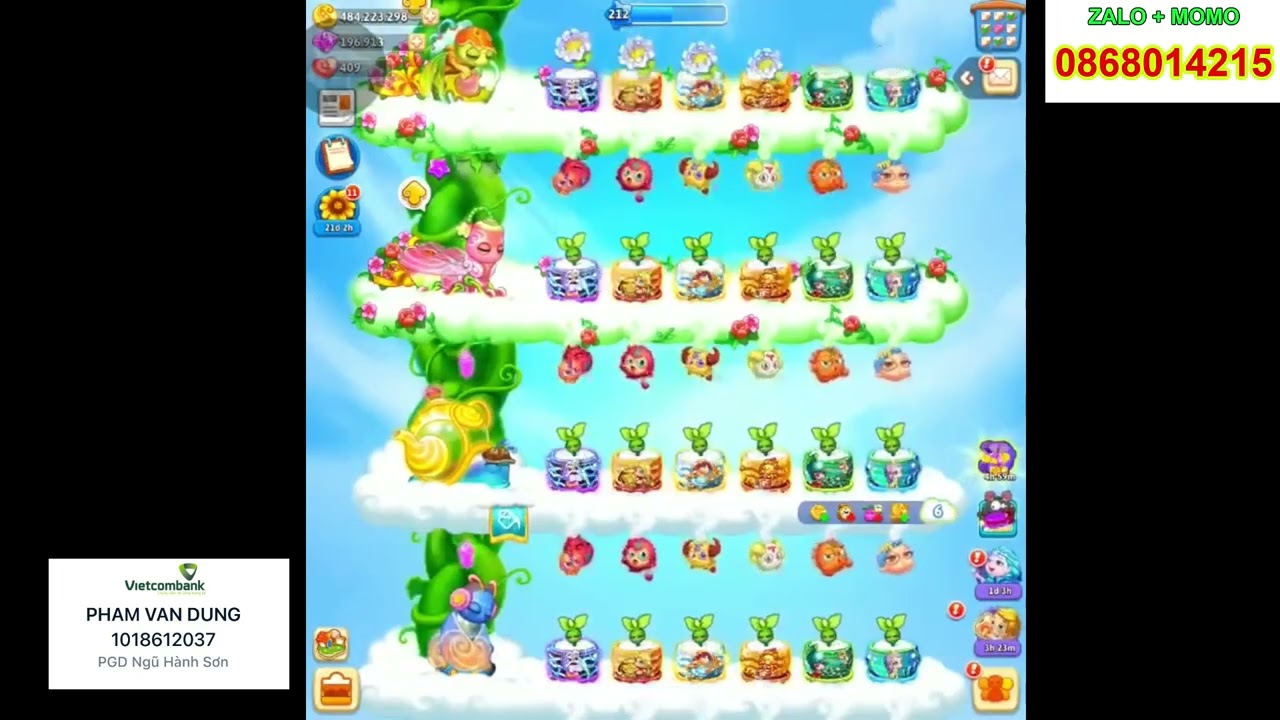 (Khu Vườn Trên Mây #58) Cào Cúc 4 hàng 1 lượt