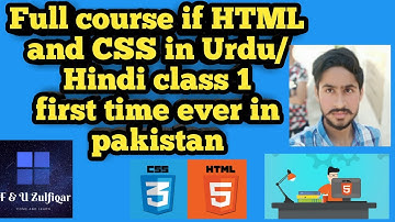 full course of html and Css in urdu hindi for beginner part1 create your own website