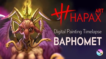 Digital Painting Timelapse | Baphomet