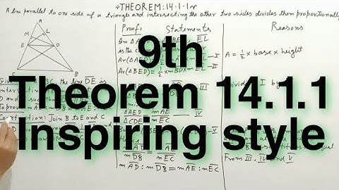 Theorem 14.1.1 class 9 SSC I (2021)