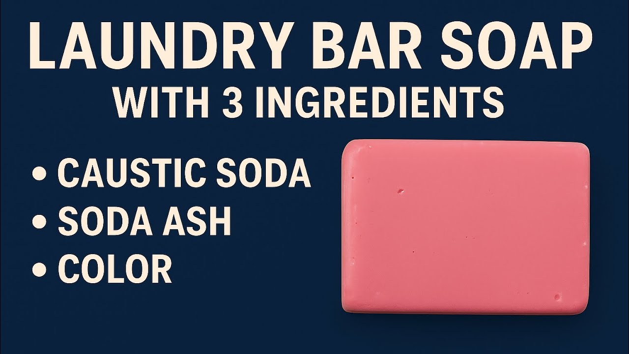 How to Make Laundry Bar Soap with Just 3 Ingredients | Easy Soap Making Tutorial