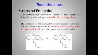 Medicinal Chemistry of antipshychotic drugs