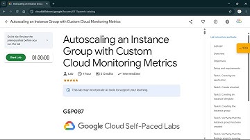 Autoscaling an Instance Group with Custom Cloud Monitoring Metrics | #qwiklabs | #GSP087 #CLI