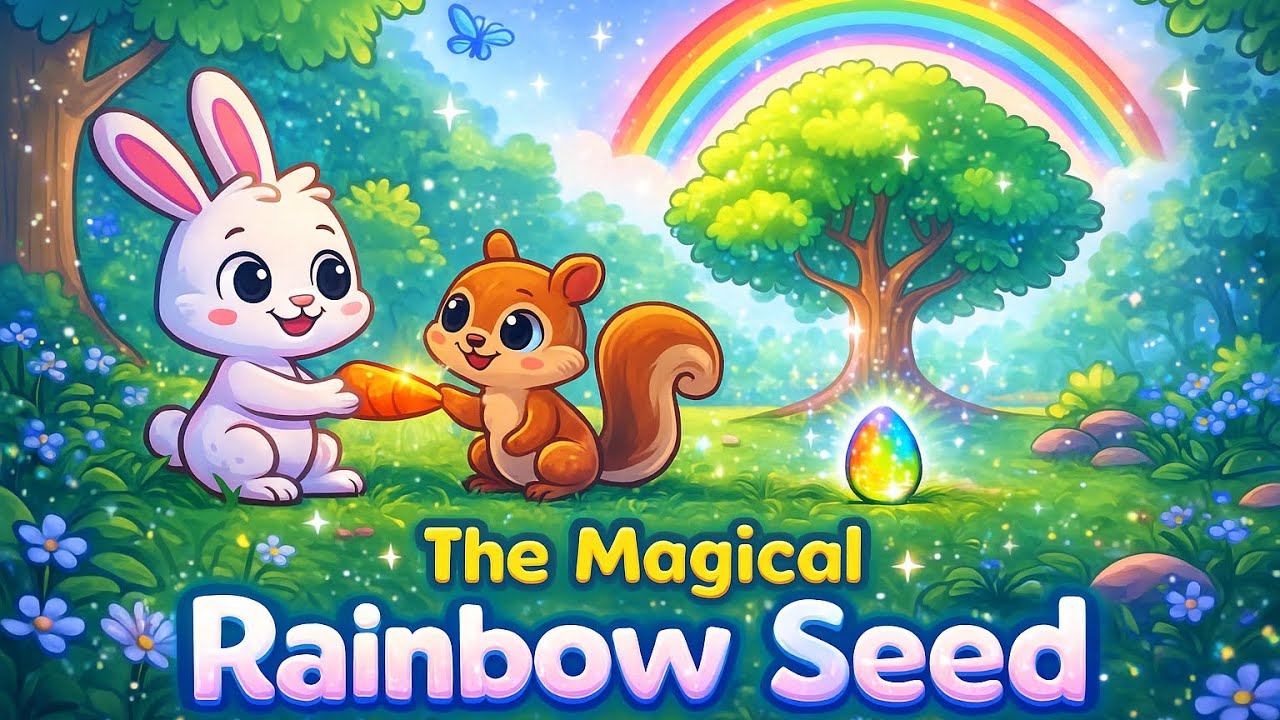 Magical Rainbow Seed Grows with Sharing 🌈 | Short Moral Story for Kids ...
