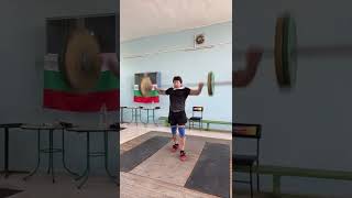 Weightlifting Workout- Snatch 101 kg.  Power Clean 110 kg. x 4 - 54y/o