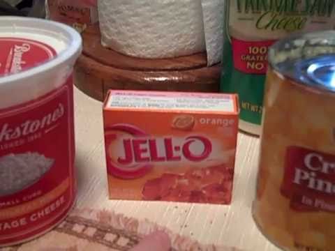 Jello cottage cheese dessert