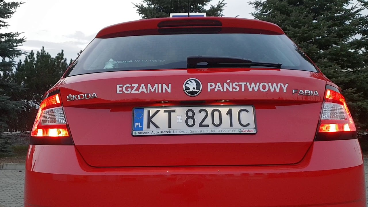 Egzamin Kat B Skoda Fabia Dzialanie Swiatel Przeciwmglowych Tylnych Youtube