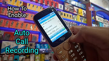 How To Turn on/off Auto Call Recording in Itel and Other Keypad Mobile Phones.
