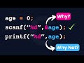 Why we Provide Variables Memory Address for Scanf and not Printf in C Programming Language?