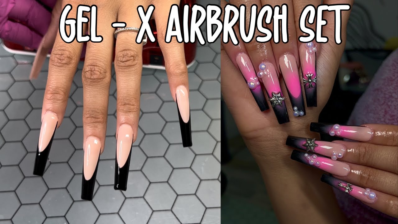 Hey #nailtech , If you're going to do #airbrushnails with #gelpolish p