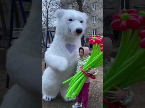 Поздравительное нападение от медведя Томаса 😃🥳 #череповец #рекомендации