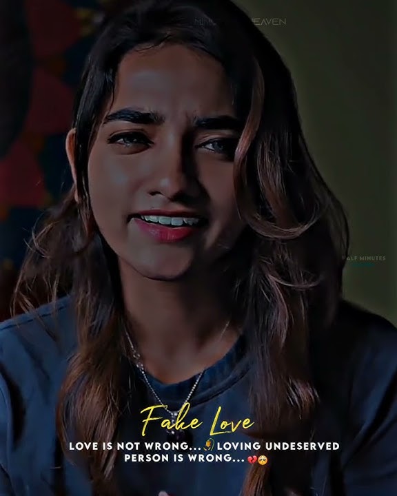 Fake Love💔|Girl's feeling🥀| Whatsapp Status in Tamil ✨|Broken heart💔|#love #shorts #trending