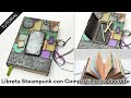 Libreta Steampunk con Compartimento Secreto 🤯⚙️ Reciclando varios materiales! ♻️