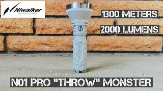 Niwalker N01 Pro Flashlight • Insane Throw Monster
