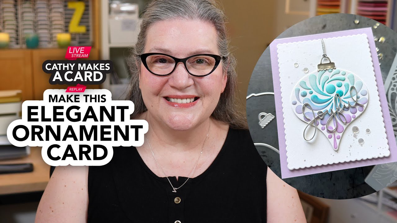 Кэти создает живую открытку... с элегантным тисненым 3D-орнаментом!