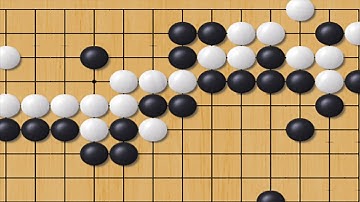 Corner fight moves and influence. 6k-12k teaching game and review.  .Weiqi, Go, Baduk.