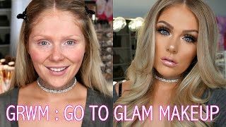 GET READY WITH ME | GO TO GLAM MAKEUP LOOK