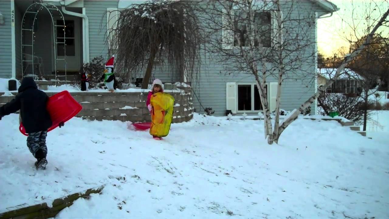 First Snow Fun Fun in the first snow fall of the year. - YouTube