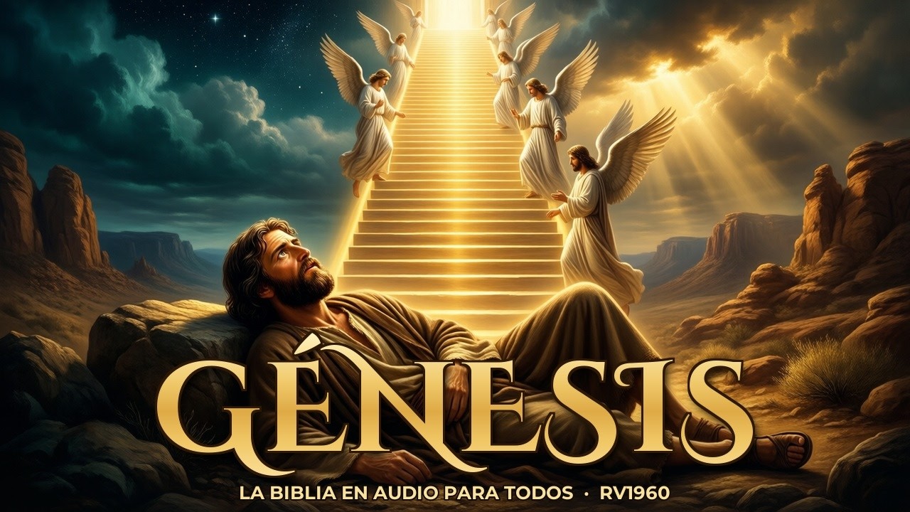 Génesis completo en audio 1960 | La Biblia Reina-Valera 1960 con texto | Antiguo Testamento