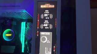 I created an animation in Aida64 sensorpanel
