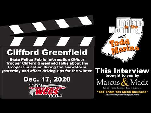 Indiana in the Morning Interview: Clifford Greenfield (12-17-20)