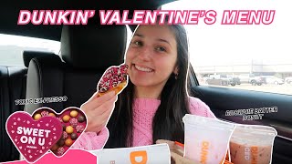 TRYING DUNKIN’S VALENTINE’S DAY MENU 2026 (Toxic Ex-Presso, Heart Eyes Refresher, Brownie Batter)