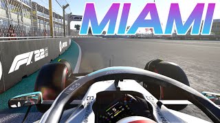 F1 22 MIAMI HOTLAP AND 5 LAP RACE GAMEPLAY