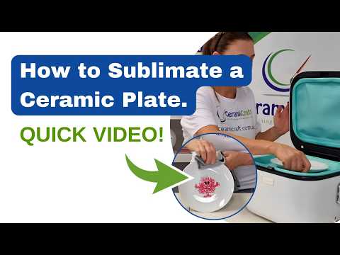 Sublimation on a Blank Ceramic Plate Using a Vacuum Press
