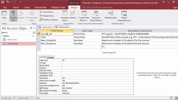 How To Select and Make PRIMARY KEYS in Microsoft Access