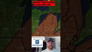 Severe storm update for Michigan - May 19th.