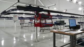 Singular Logistics SL-100 O-RGV | Automated Overhead Intralogistics for Boxes and Small Parts