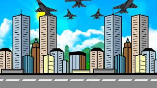 Background video animasi bergerak No Copyright   Latar gedung tinggi kota   Free download