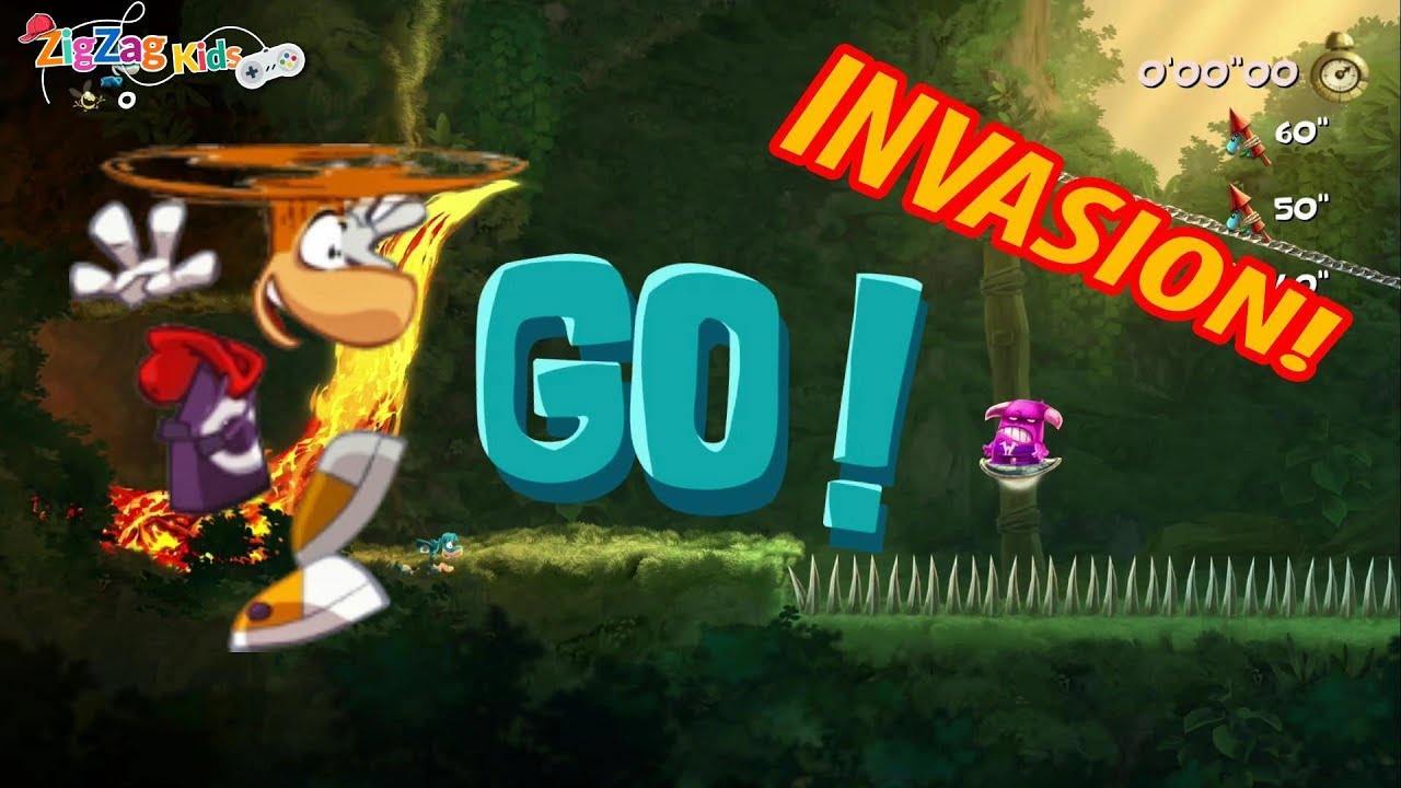 Rayman Legends | Invasion Levels | Episode 45 | ZigZag Kids HD - YouTube