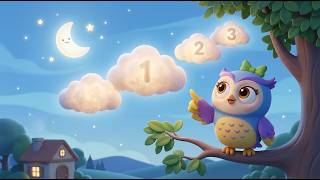 Nina Owl Counts the Clouds | Calm Counting Song for Kids | Bedtime Learning Nursery Rhyme screenshot 2