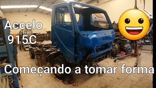 Reforma Accelo 915 Azul Ep 08 ... colocamos suportes helice e radiador..😀🤓....Cabine colocada agora