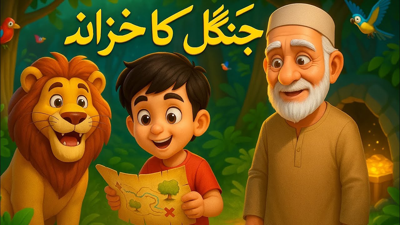 جنگل کا خزانہ | علی، شیر اور دادا ابو کی حیران کن مہم جوئی..... - YouTube