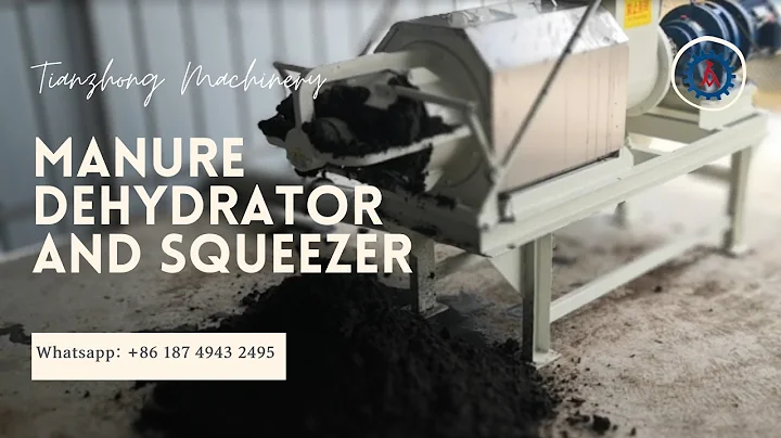 Manure dehydrator and squeezer for manure dewatering