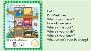 Kid's Box Starter - Unit 5 - My House - 10 - Talk to Maskman.