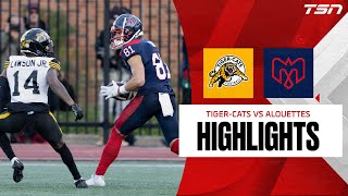 CFL HIGHLIGHTS: Eastern-Division Semi-Final- Tiger-Cats vs. Alouettes