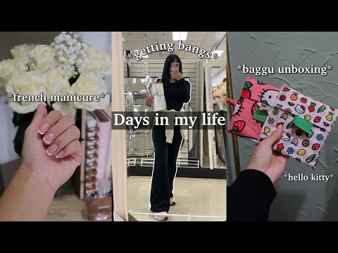 DAYS IN MY LIFE🍂 haircut, baggu unboxing & homegoods