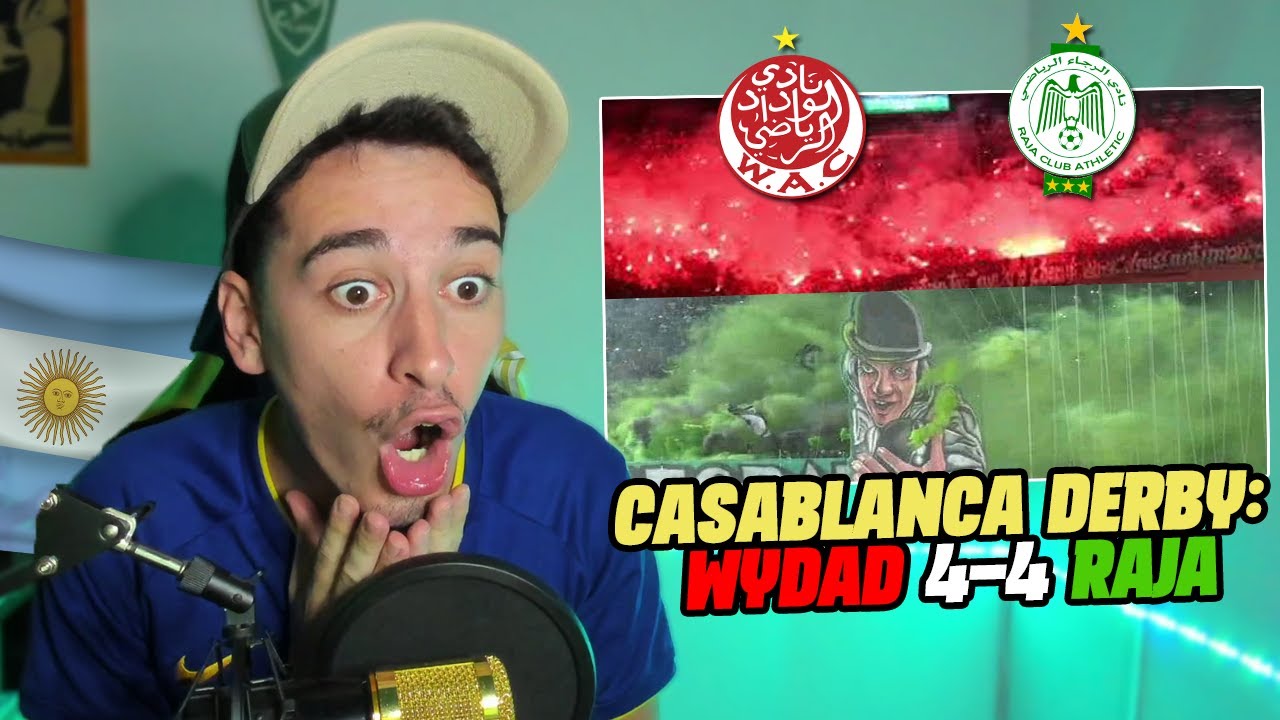 😱 ARGENTINIAN REACTS TO SPECTACULAR CASABLANCA DERBY | WYDAD X RAJA (4-4) 🇲🇦 | TRANSLATED