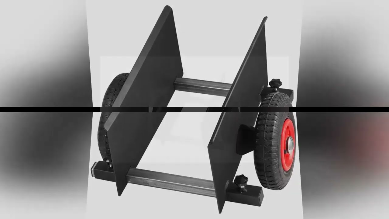 SucceBuy 600 lbs Panel Slab Dolly Terrain Moving Cart with Pneumatic Wheels Adjustable Clamp for Dry