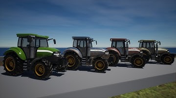 Drivable Tractor - Unreal Engine 4 Marketplace Asset UE4