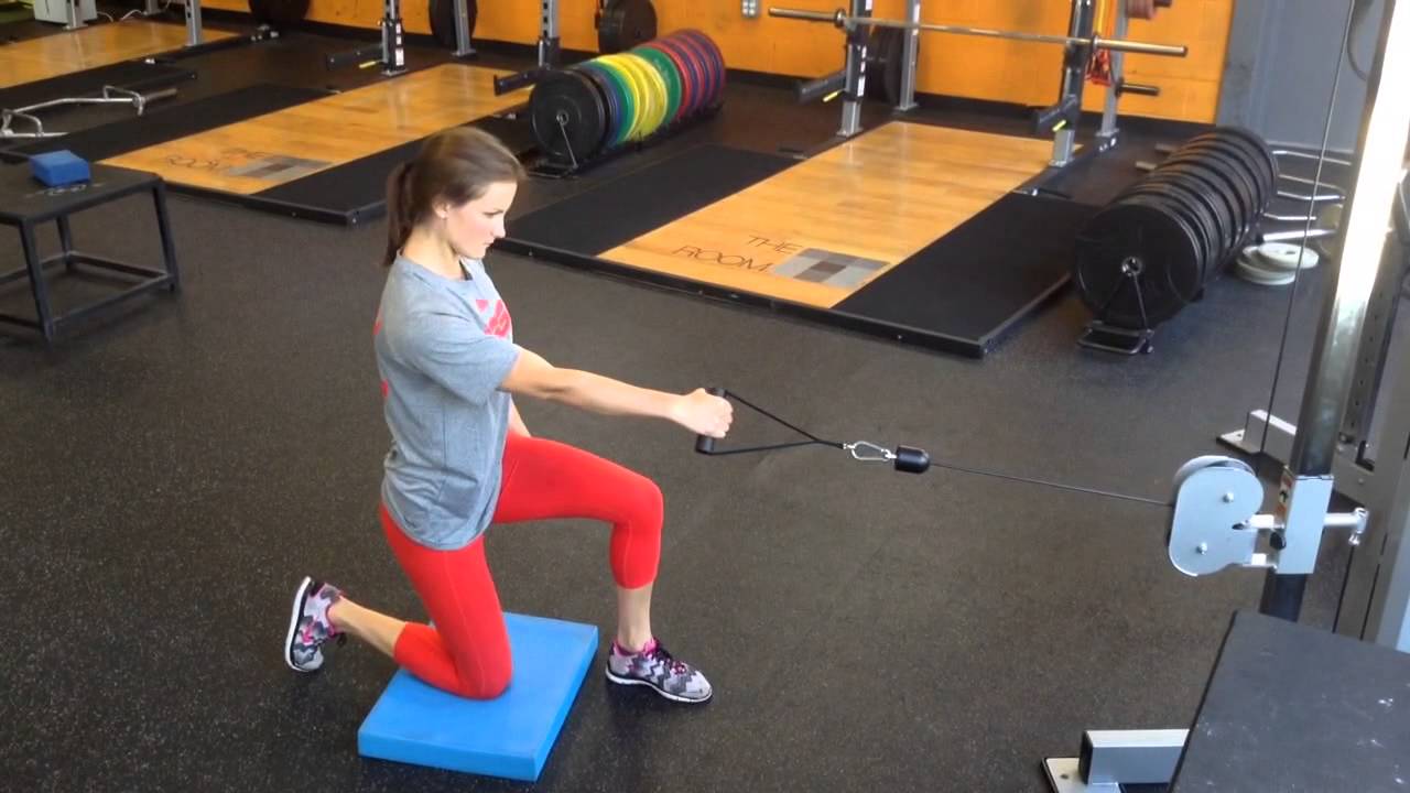 Half Kneeling Cable Row YouTube