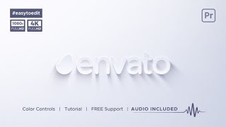 Premiere Pro Template: Clean & Simple Logo Reveal Free Font Premiere Pro Template: Clean & Simple Logo Reveal Free Font