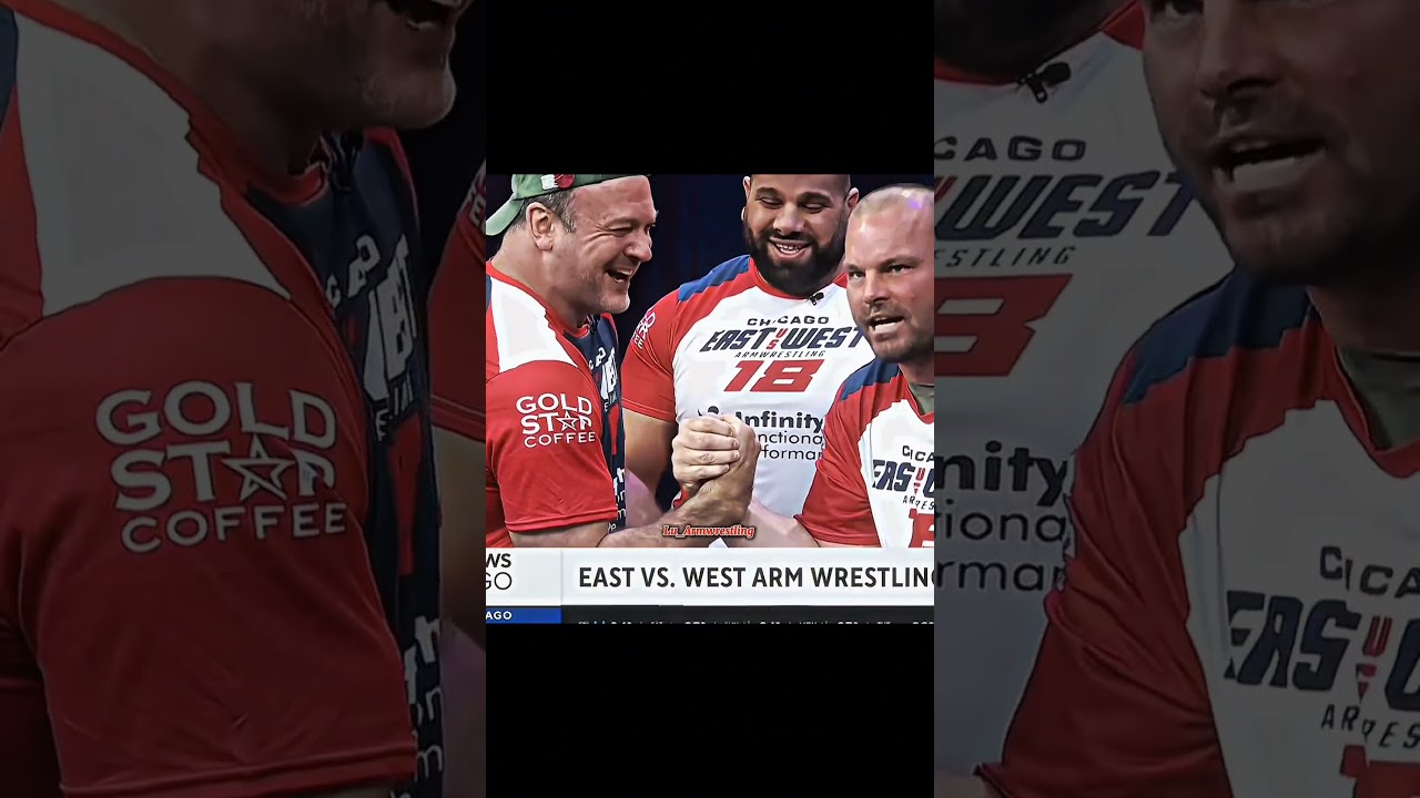 Devon Larratt and Travis Bagent do Armwrestling on TV in Chicago 
