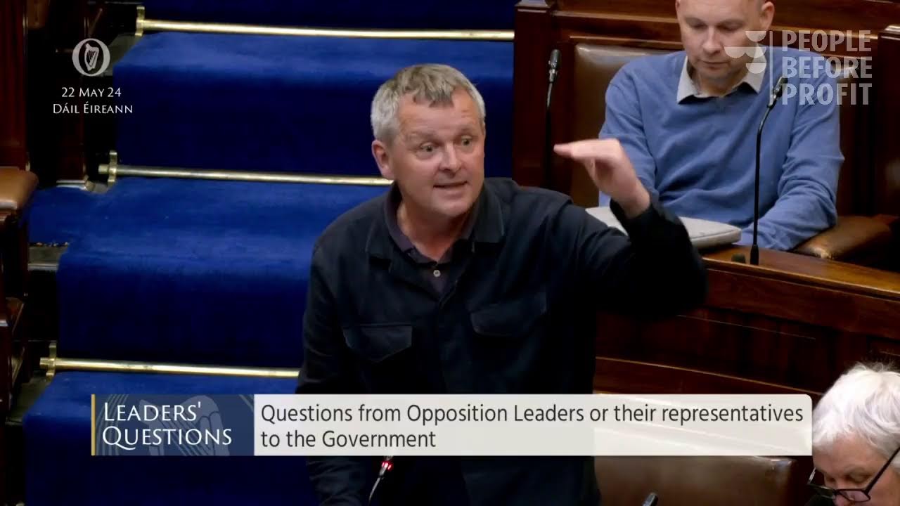 LIVE: Richard Boyd Barrett challenges Simon Harris on Housing Disaster