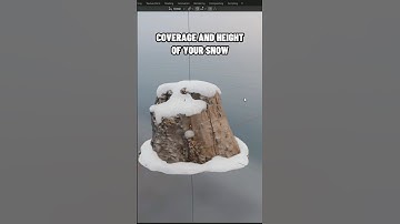 Add Snow on EVERY object in Blender ❄️ #blender3d